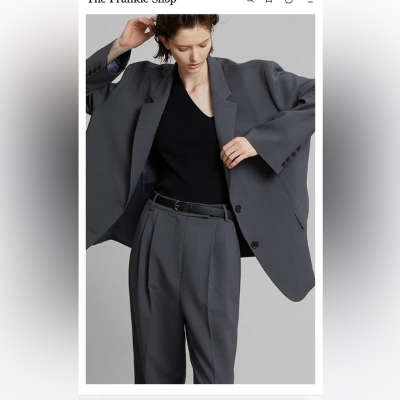 The Frankie Shop - BEA SUIT PANTS - CHARCOAL - Picture 9 of 16
